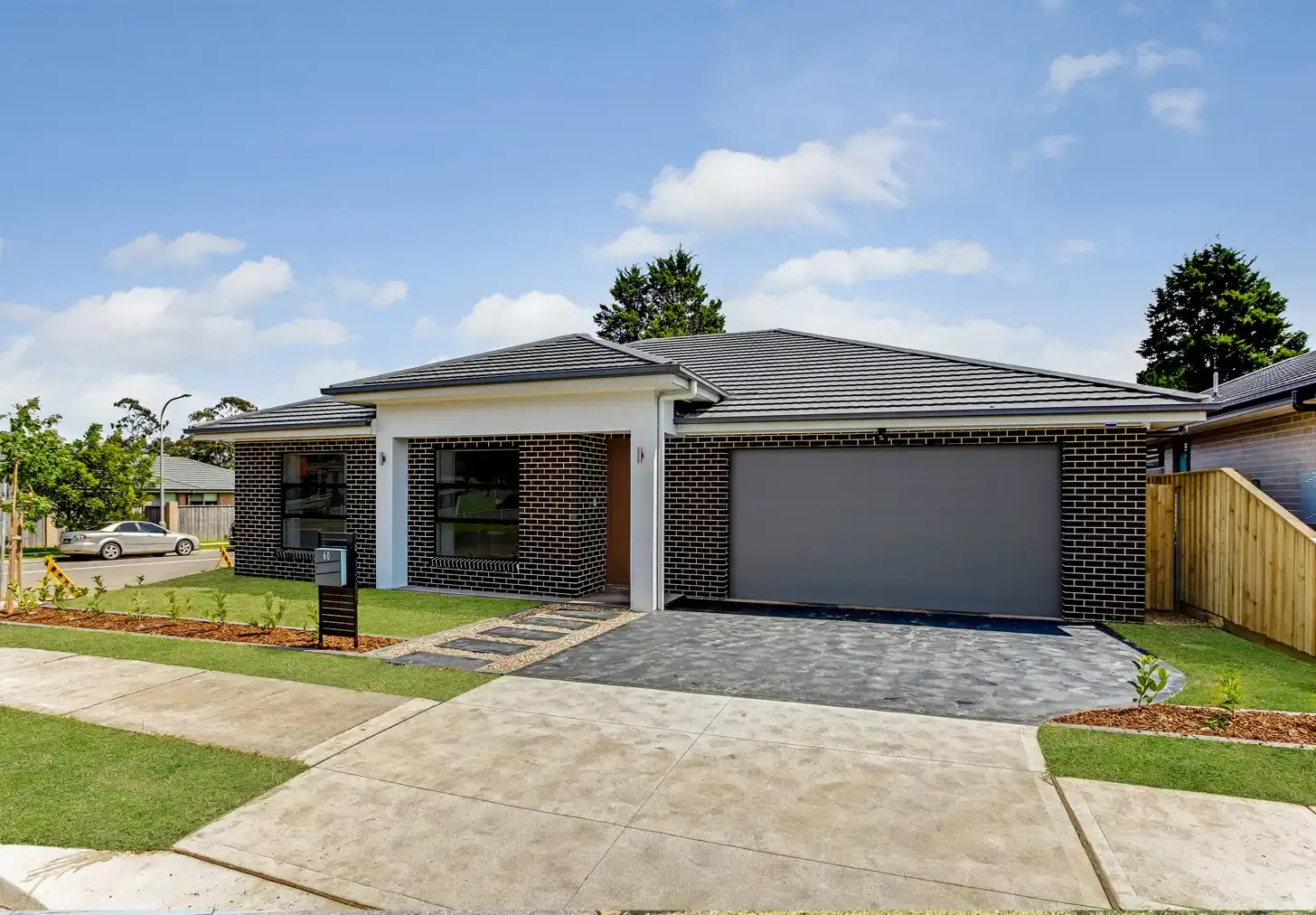 Front facade of the Peppin dual occupancy homes in Campbelltown